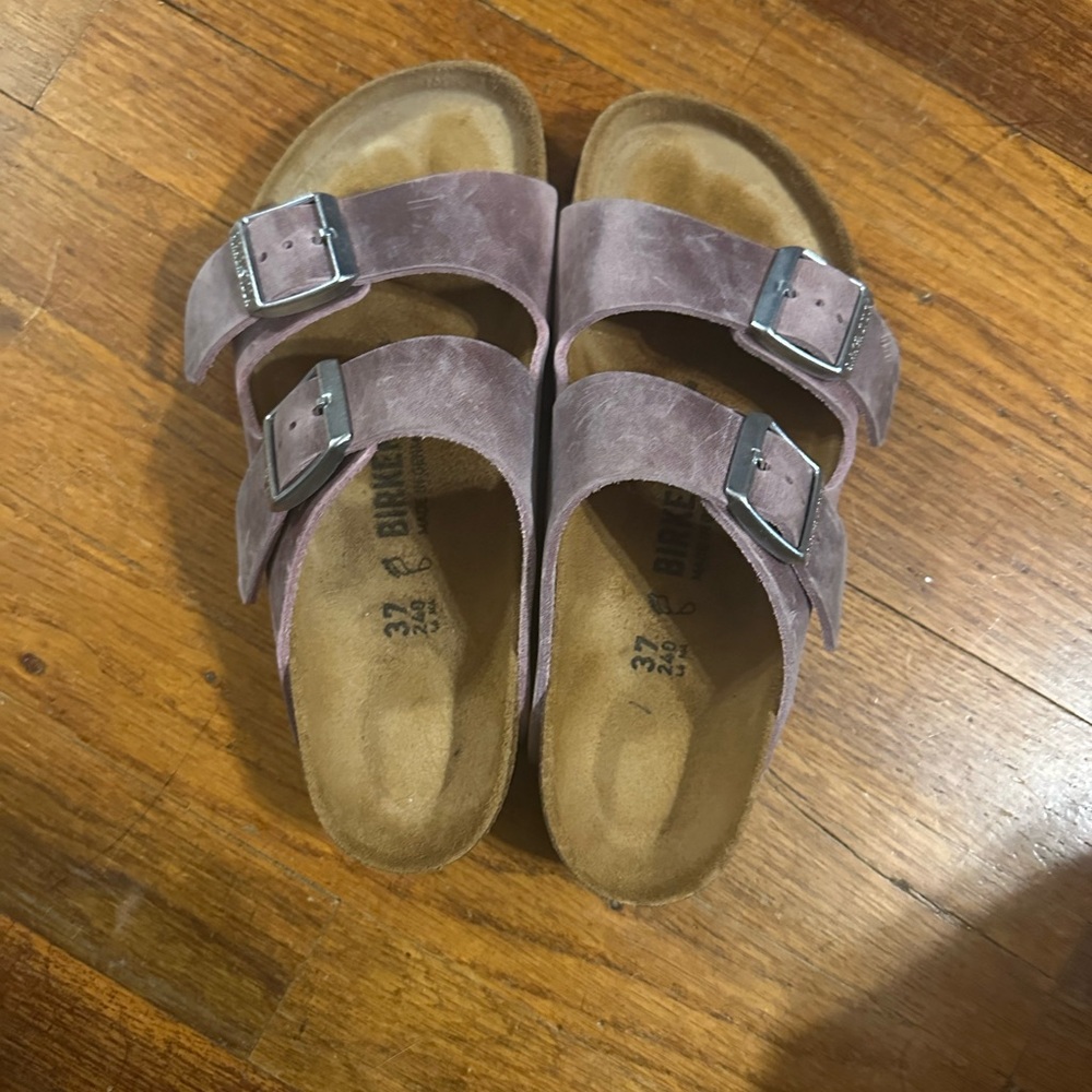 Birkenstock Lavender Oiled Leather Sandals